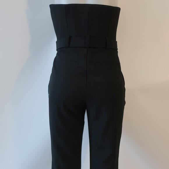 NWT Womens A.L.C. Black Strapless Belted Jumpsuit 6 - Picture 9 of 12